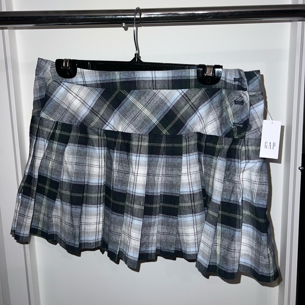 NWT GAP x Malbon Women's Plaid Skirt - Black and White